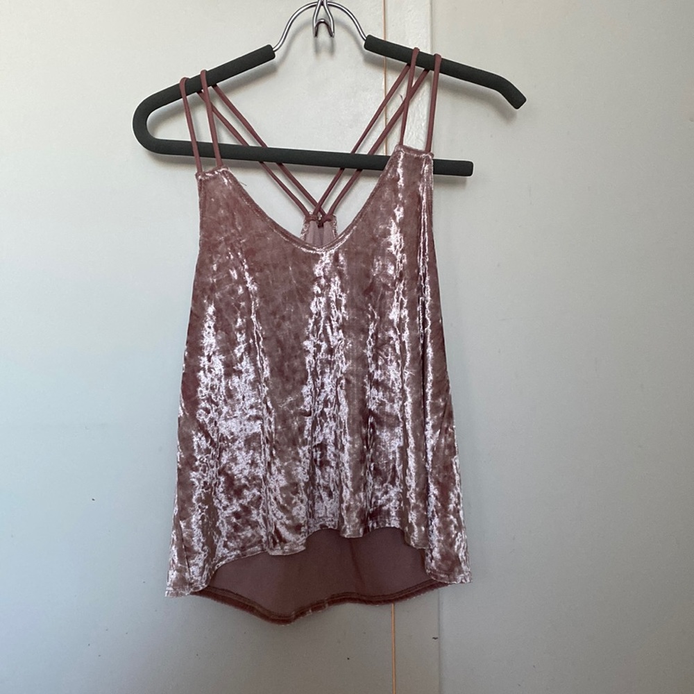 Velvet rose top